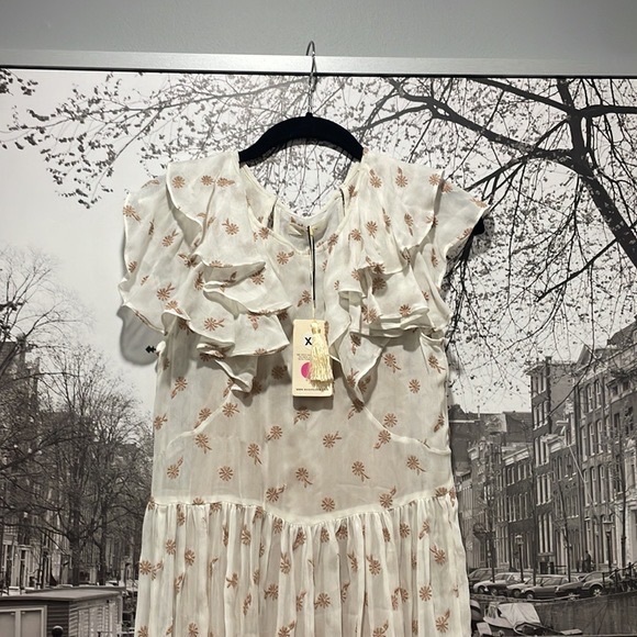 NWT Doen maxi ruffle dress - Picture 4 of 6